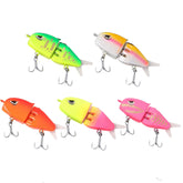 5PCS Swimbait Lures Multi-Jointed Bait - Front View